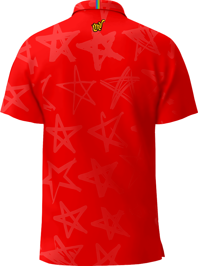 MEN POLO Shining Stars - GRAPHITE RED