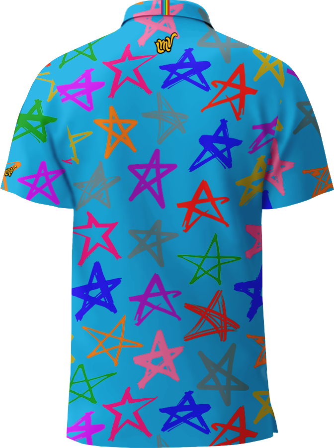 MEN POLO Shining Stars - SKY BLUE