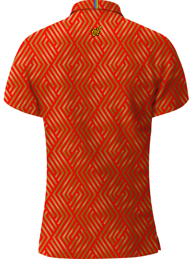 WOMEN POLO Diamond - LUCKY RED