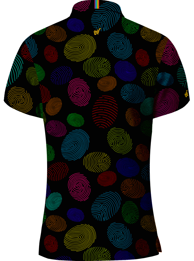 WOMEN POLO Finger Print - EBONY