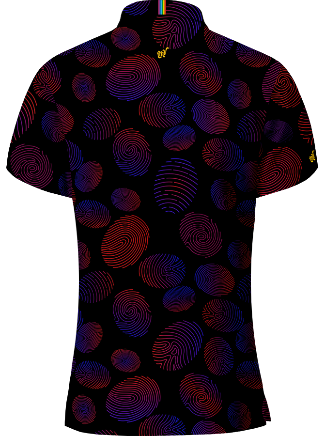 WOMEN POLO Finger Print - NEON