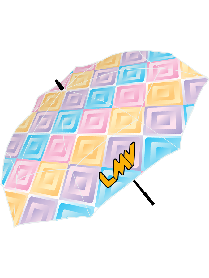 UMBRELLA Diamond 3D - PASTEL