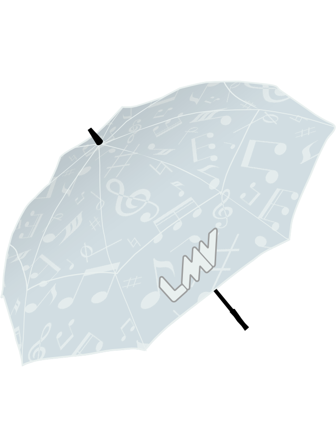 UMBRELLA Icon - GRAY MUSIC NOTE