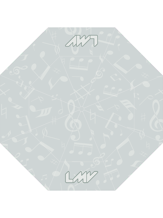 UMBRELLA Icon - GRAY MUSIC NOTE