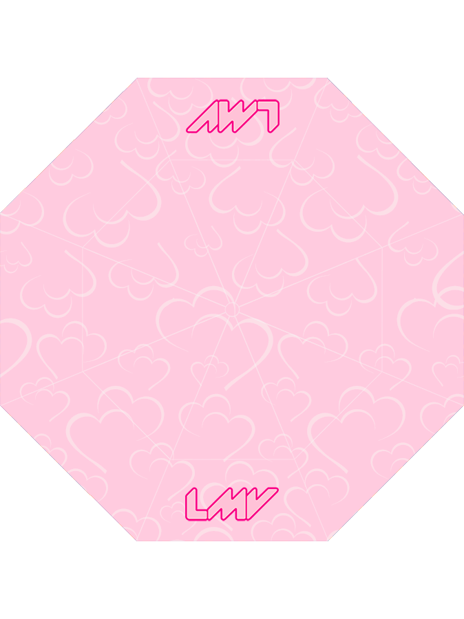 UMBRELLA Icon - PINK DUO HEART