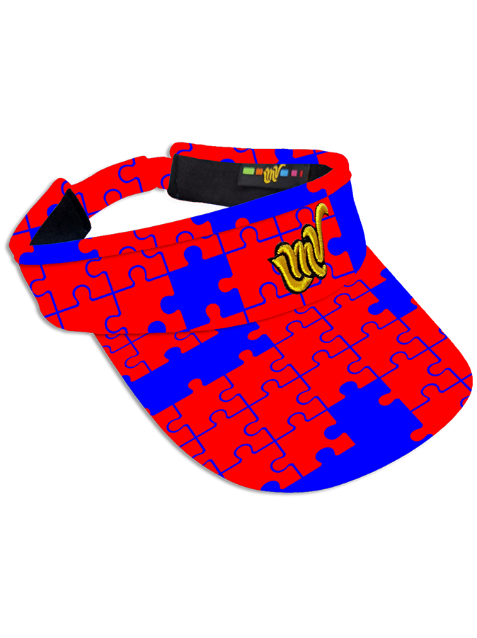VISOR Puzzle - NAVY & RED